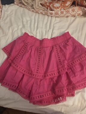 NWT Francesca's Hot Pink Ruffle Shorts Size Medium